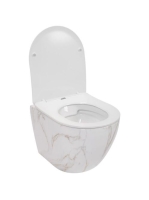 Rea Carlos Rimless fali WC csésze mélyöblítéssel 37x49,5 cm