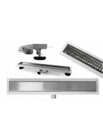 Rea Neo Pure lineáris zuhanylefolyó szett 100 cm, króm REA-G