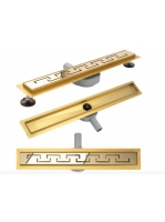 Rea Greek Pro lineáris zuhanylefolyó szett 70 cm, fényes ara