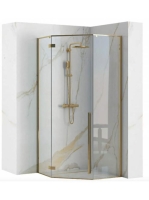 Rea Diamond sarok zuhanykabin 90x195 cm átlátszó üveggel, vi