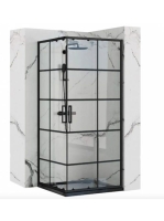 Rea Concept tolóajtós zuhanykabin 80x190 cm, átlátszó kerete