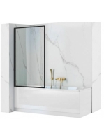 Rea Lagos forgatható kádparaván 70x140 cm, átlátszó üveggel