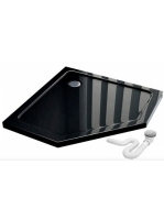 Rea Diamond akril zuhanytálca 90x90 cm, fekete REA-K8543 - F