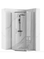 Rea Axin kifelé nyíló zuhanykabin 80x195 cm átlátszó üveggel