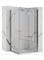 Rea Fold N2 zuhanykabin 90x190 cm átlátszó üveggel, króm pro