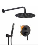 Rea Lungo rejtett zuhanyrendszer, matt fekete REA-P4100 - Fü