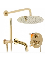 Rea Lungo rejtett zuhanyrendszer boxal és zuhanyszettel, min