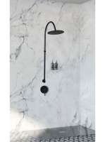 Rea Lugano rejtett zuhanyszett, fekete REA-P9301 - Fürdőszob