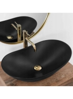 Rea Royal pultra tehető kerámia mosdótál 61,5x37 cm, matt fe