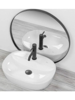 Rea Carina pultra ültethető kerámia mosdótál 50x38,5 cm, feh