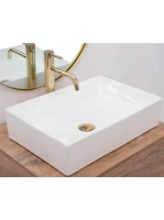 Rea Inga pultra tehető kerámia mosdótál 51x34,5 cm, fehér RE