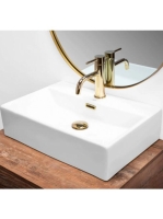 Rea Bonita G pultra ültethető kerámia mosdó 51x36 cm, fehér