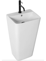 Rea Aris szabadon álló kerámia mosdó 83 cm, csaplyukkal és t