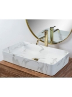 Rea Denis pultra tehető kerámia mosdótál 61,5x35 cm, fehér k