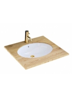 Rea Nel beépíthető kerámia mosdótál 47,5x39 cm, fehér REA-U6