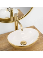 Rea Sofia Mini pultra tehető kerámia mosdótál 35,5x27 cm, fe