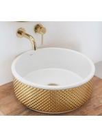 Rea Helen pultra ültethető kerámia mosdótál 42x42 cm, fehér