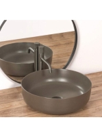 Rea Elma pultra ültethető kerámia mosdótál 45x45 cm, matt sz