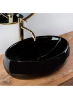 Rea Linda pultra ültethető kerámia mosdótál 48,5x34 cm, fény