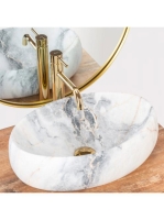 Rea Linda pultra ültehető kerámia mosdótál 48,5x34 cm, matt