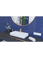 Rea Goya öntött márvány mosdótál 50x37 cm, hófehér REA-U8900