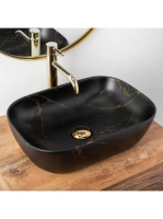 Rea Belinda pultra tehető kerámia mosdótál 46,5x33,5 cm, mat