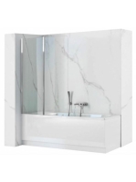 Rea Agat-2 forgatható kádparaván 80x140 cm, átlátszó üveggel