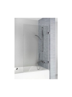 Riho Scandic NXT X108 kádparaván átlátszó üveg 95x150 cm fek