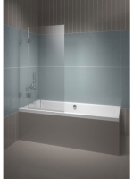 Riho Scandic NXT X109 kádparaván átlátszó üveg 85X150 cm fek