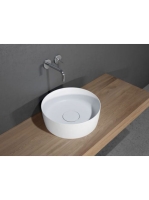 Riho Thin Solid Surface 42x42 cm mosdótál, matt fehér W02400