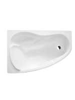 Roca Waitara 150x100 aszimmetrikus akril sarokkád (bal) A248