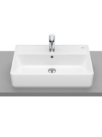 Roca The Gap Square pultra ültethető mosdó 60x37 túlfolyóval