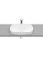 Roca Inspira Soft pultba építhető FineCeramic mosdó 55x37 cm