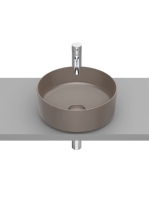 Roca Inspira Round kerek Fineceramic mosdótál 37x37 Kávé szí