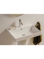 Roca Ona Fineceramic fali mosdó túlfolyóval 60x46 matt fehér