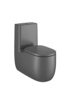 Roca Beyond falra tolható Rimless monoblokkos WC csésze Onyx