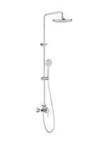 Roca L20 egykaros zuhanyrendszer állítható zuhanyrúddal króm