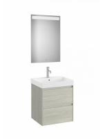 Roca Ona Pack 2 fiókos alsószekrény mosdóval 55x46 tükör LED