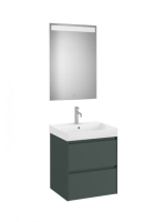 Roca Ona Pack 2 fiókos alsószekrény mosdóval 55x46 tükör LED
