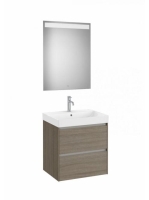 Roca Ona Pack 2 fiókos alsószekrény mosdóval 60x46 tükör LED