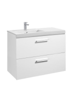 Roca Unik Prisma 2 fiókos alsószekrény balos mosdóval 900 fe