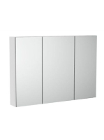 Roca Luna fürdőszobai szekrény tükörrel 100x70 matt fehér A8