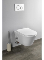 Sapho Avva Rimless fali WC bidézuhannyal és csapteleppel 53x