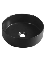 Sapho Infinity Round kerámiamosdó 36x12 cm, fekete 10NF65036