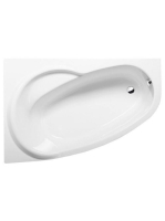 Polysan Naos aszimmetrikus akril kád 158x100 cm, balos 11011