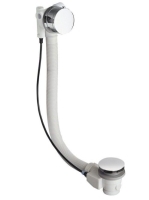 Polysan Marble kád le- és túlfolyó, bovdenes, króm 11051 - F