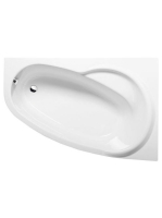 Polysan Naos aszimmetrikus akril kád 158x100 cm, jobbos 1201