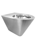 Nofer fali WC csésze 38x30x55 cm, matt inox 13018.S - Fürdős