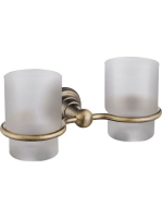 Sapho DIAMOND dupla pohár tartó, bronz 1318-05 - Fürdőszoba