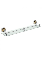 Bemeta Retro Üvegpolc 600x90x125 mm, króm/arany 144202268 -